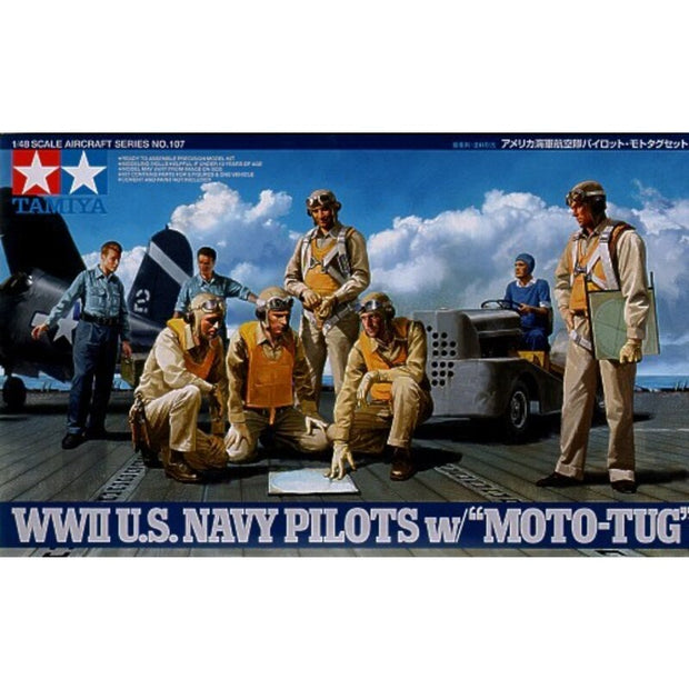 1/48-WWII U.S. Navy Pilots w/ "Moto-Tug"