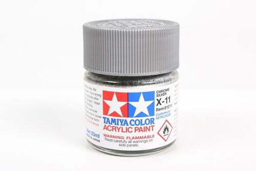 Acrylic Paint 23ml Chrome Silver X-11