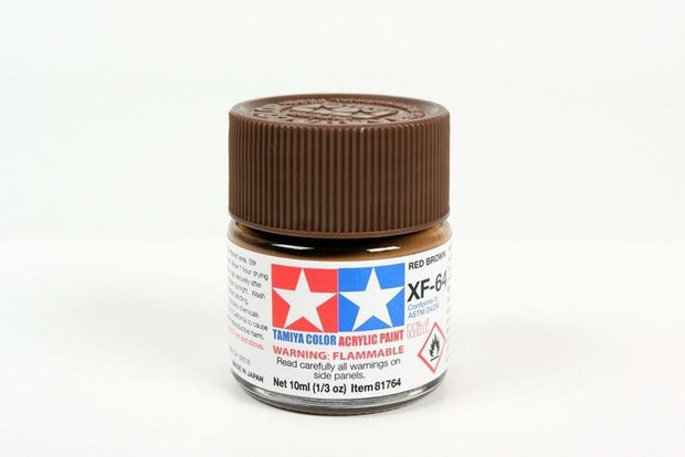 Tamiya Acrylic Paint 23ml Red Brown XF-64