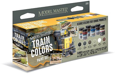 Model Master 6 Color Paint Set, Train Colors