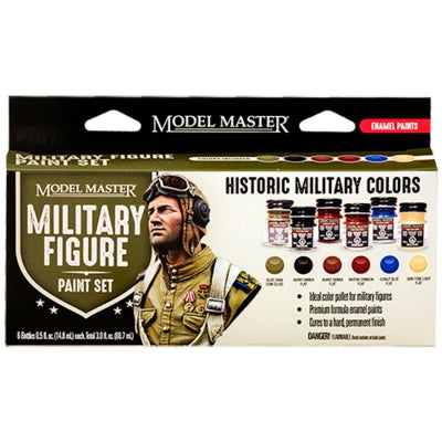 Testors Model Master 6 Color Paint Set Military