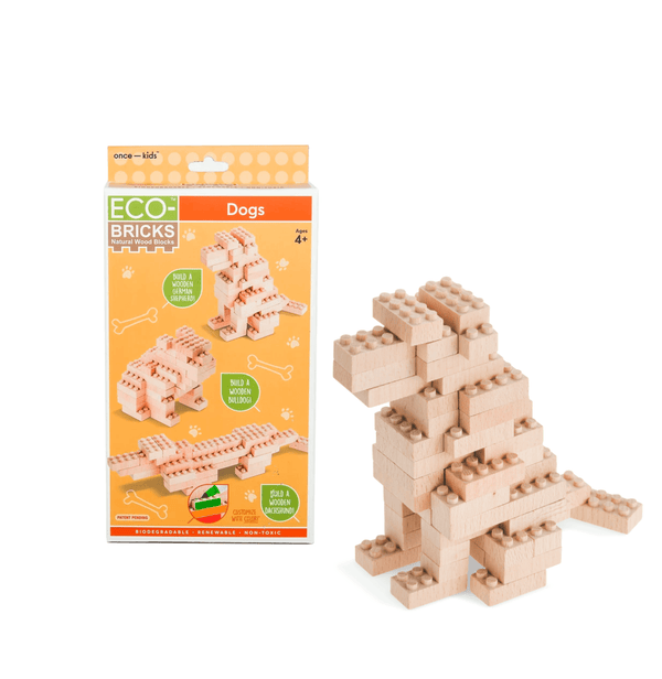 Wood Bricks 3 in 1 Builds - Dogs
